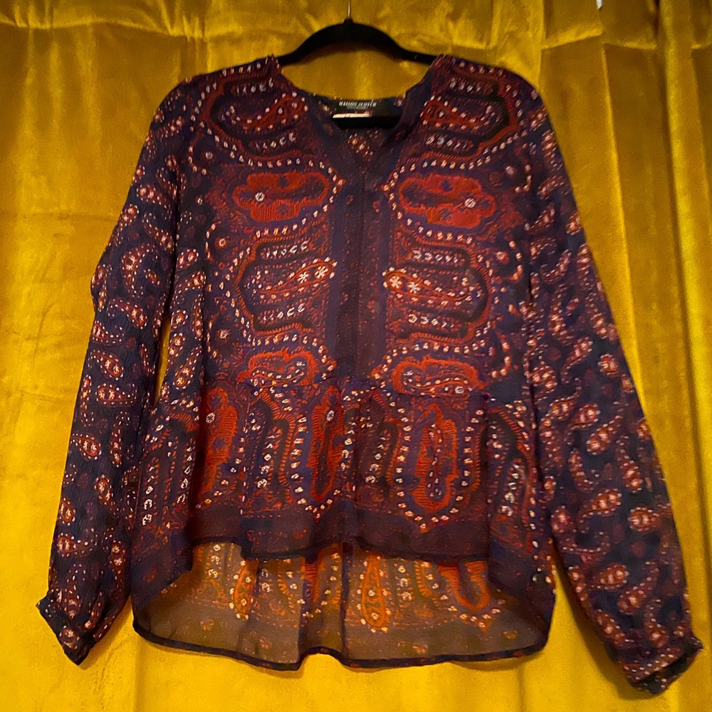 EUC Scotch & Soda xs boho pattern blouse
